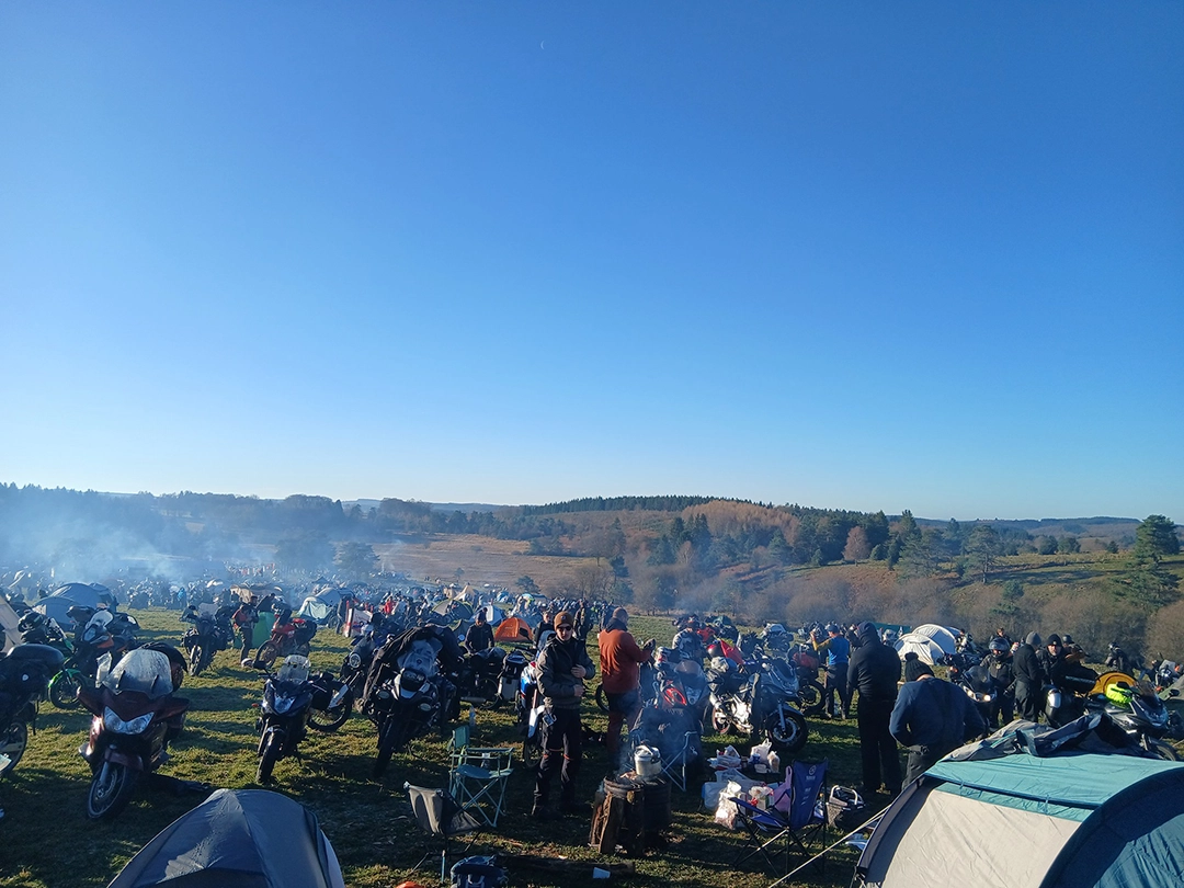 Bivouac des Millevache concentration moto Hivernale