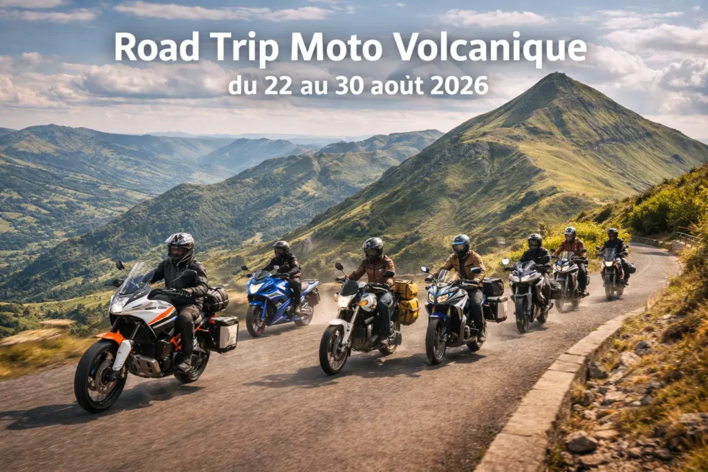 road trip moto en Auvergne et Dordogne