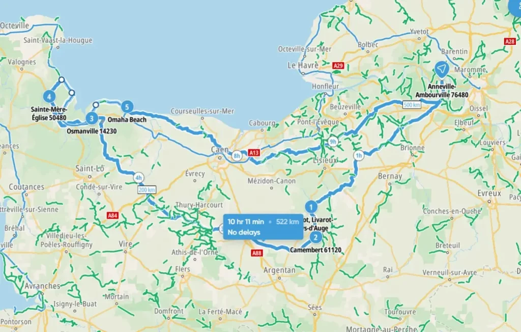 Trace week end moto plage du débarquement